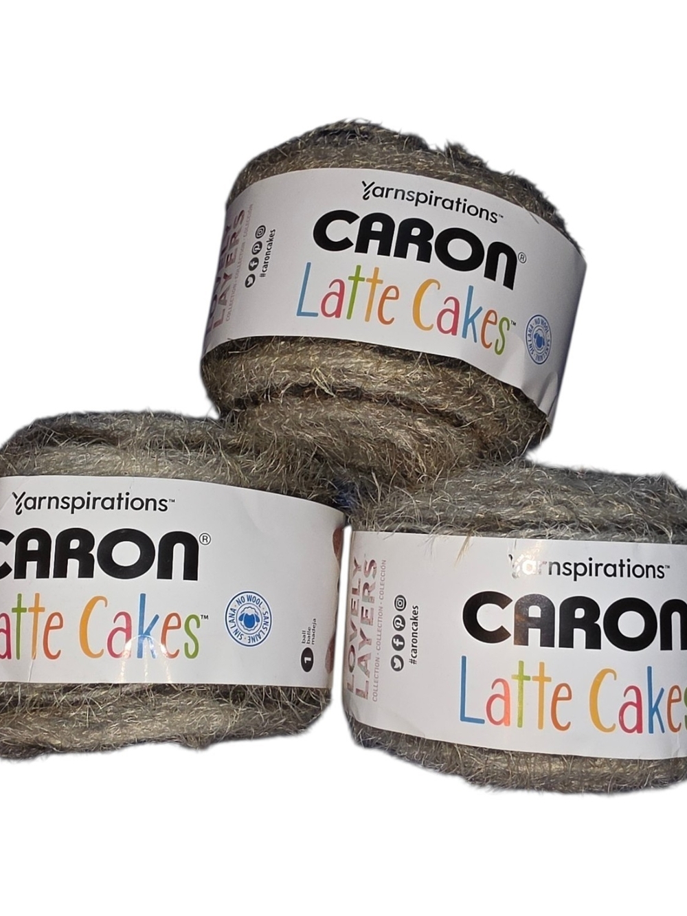 DISCONTINUED Caron Latte Cakes – Sugar Pearls #22051 – Lot of 3
